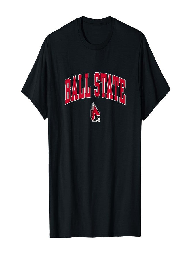 Elite Authentics Ball State Cardinals Arch Over Officially Licensed Black T-Shirt - Image 1