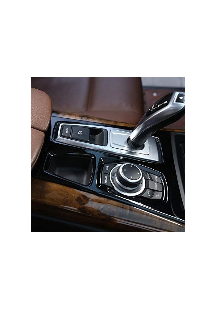 Yurefax Glossy Black Gear Shift Panel Cover for BMW X5 E70 - Image 5