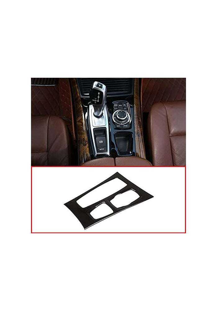 Yurefax Glossy Black Gear Shift Panel Cover for BMW X5 E70 - Image 3