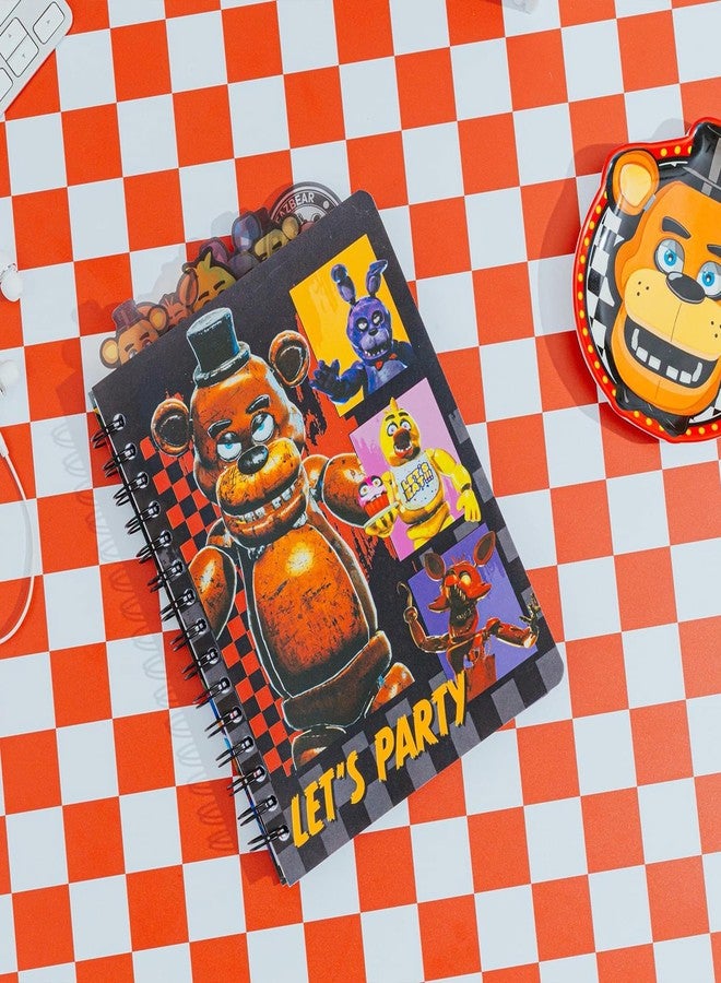 Silver Buffalo Five Nights At Freddy's: Special Delivery Let's Party 6-Tab Spiral Notebook | Notepad Journal, Stationery Paper | 7 x 9 Inches - Image 4