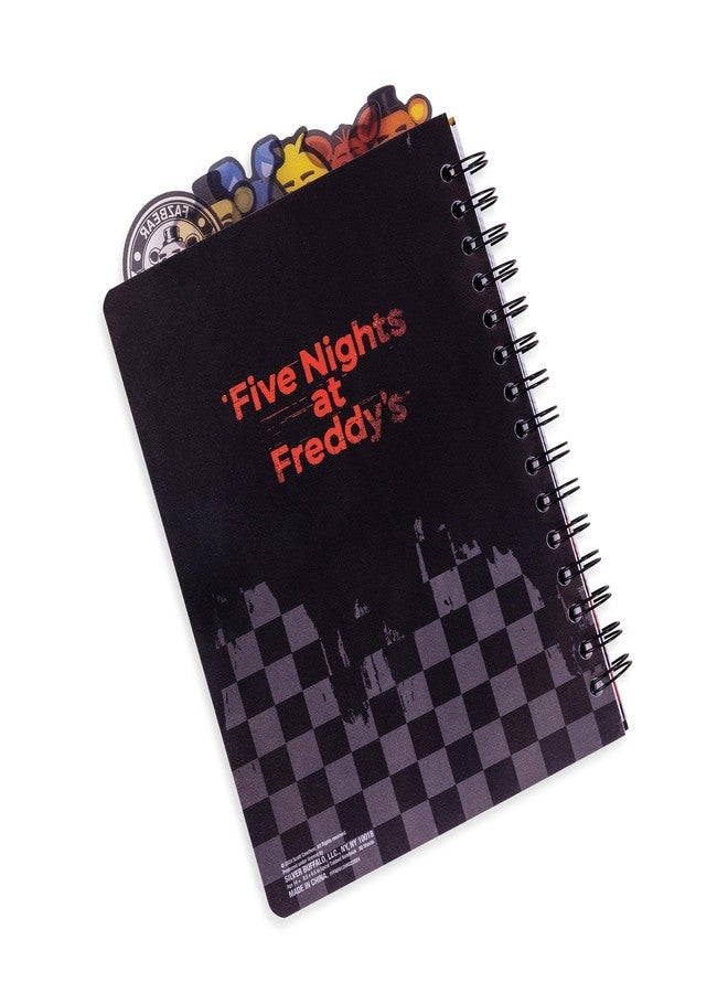 Silver Buffalo Five Nights At Freddy's: Special Delivery Let's Party 6-Tab Spiral Notebook | Notepad Journal, Stationery Paper | 7 x 9 Inches - Image 2