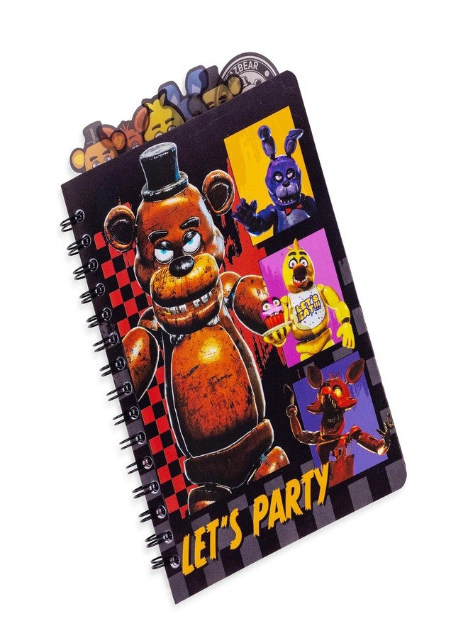 Silver Buffalo Five Nights At Freddy's: Special Delivery Let's Party 6-Tab Spiral Notebook | Notepad Journal, Stationery Paper | 7 x 9 Inches - Image 1