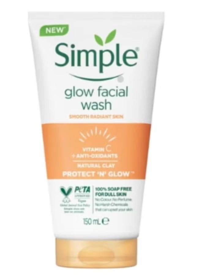 Simple Glow Facial Wash Protect ‘N’ Glow 150 ml - Image 1