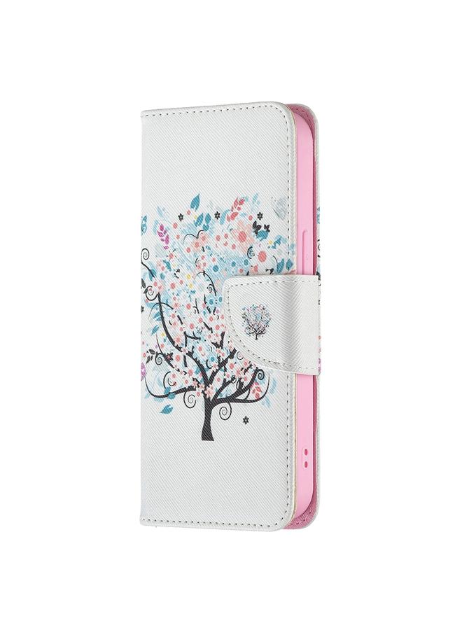 S-TOP Case For iPhone 13 Pro Max Colored Drawing Pattern Horizontal Flip Leather Case with Holder & Card Slots & Wallet - Image 2