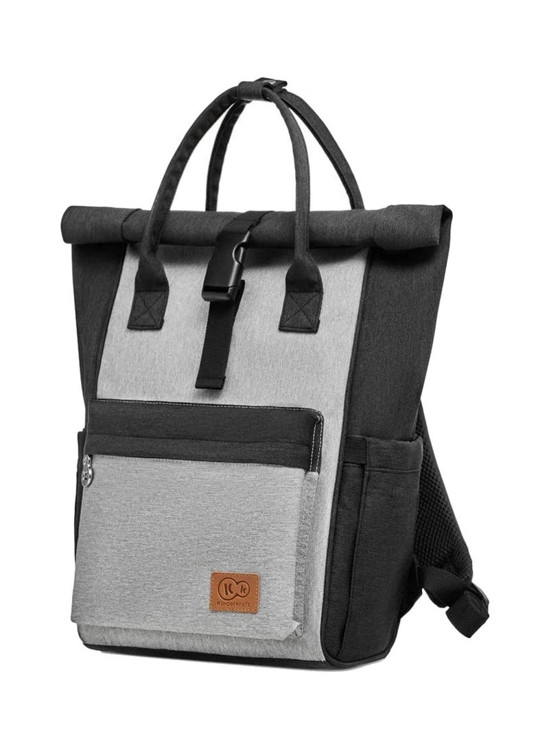 كيندركرافت حقيبة ظهر للحفاضات مون باك - رمادي - Image 2