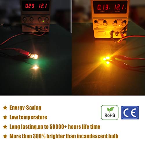 iBrightstar مصابيح LED شديدة السطوع iBrightstar Wedge T10 168 194 لداخل السيارة، أضواء القبة، الخريطة، الباب، المجاملة، لوحة الترخيص، برتقالي - Image 4