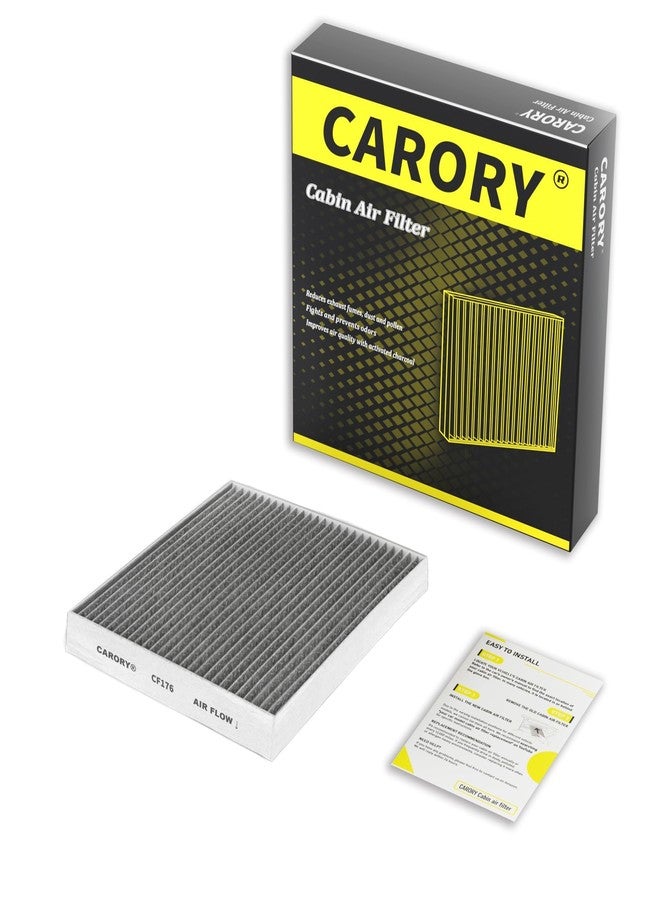 CARORY Cabin Air Filter w/Activated Carbon for Select 2009-2019 Ford, Lincoln Models - Explorer, Flex, Police Interceptor Sedan/Utility, Police Responder Hybrid,Taurus, MKS, MKT, and More, FP-68 - Image 1