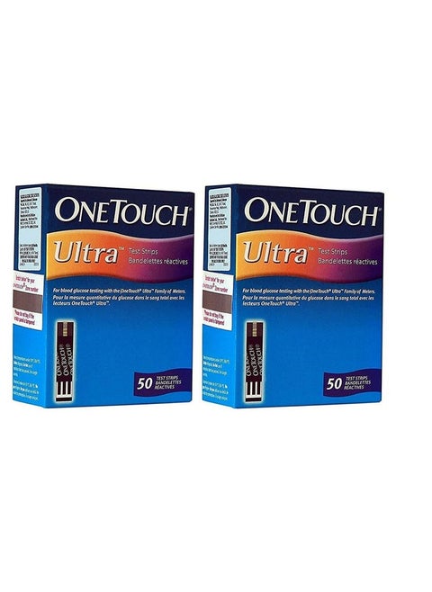 Ultra Test Strips Pack Of 100 Test Strips Blood Sugar Test Machine Testing Strips Global Iconic Brand For Use With Ultra 2 Glucometer Ultra Easy Glucometer