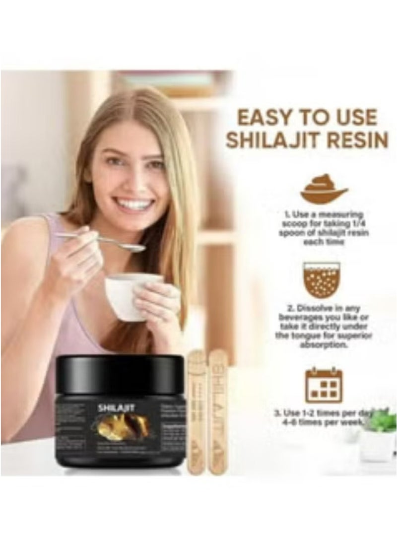 Shilajit RX Pure Himalayan Shilajit Resin High Potency Gold Grade for Men & Women| 75 Servings for Energy Boost & Immune Support, 85+ Trace Minerals, 75%+ Fulvic Acid 250mg - Image 3