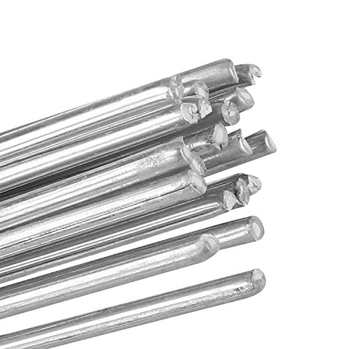 Linkhood Aluminum Welding Rods, 20-Pack Universal Low Temperature Aluminum Welding Cored Wire for Electric Power, Chemistry, Food, Silver 0.08 x 10in/2 x 250mm (20-pack) - Image 5