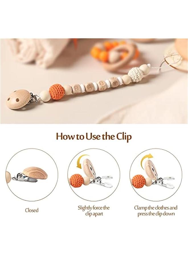 Gonice Baby Gift Set for Newborn New Baby Gift Set - 7 PCS Newborn Baby Essentials Basket Baby Bath Set with Baby Blanket Baby Rattle - New Born Baby Girls Gift & Baby Boy Gifts for Baby Shower(Fox) - Image 4