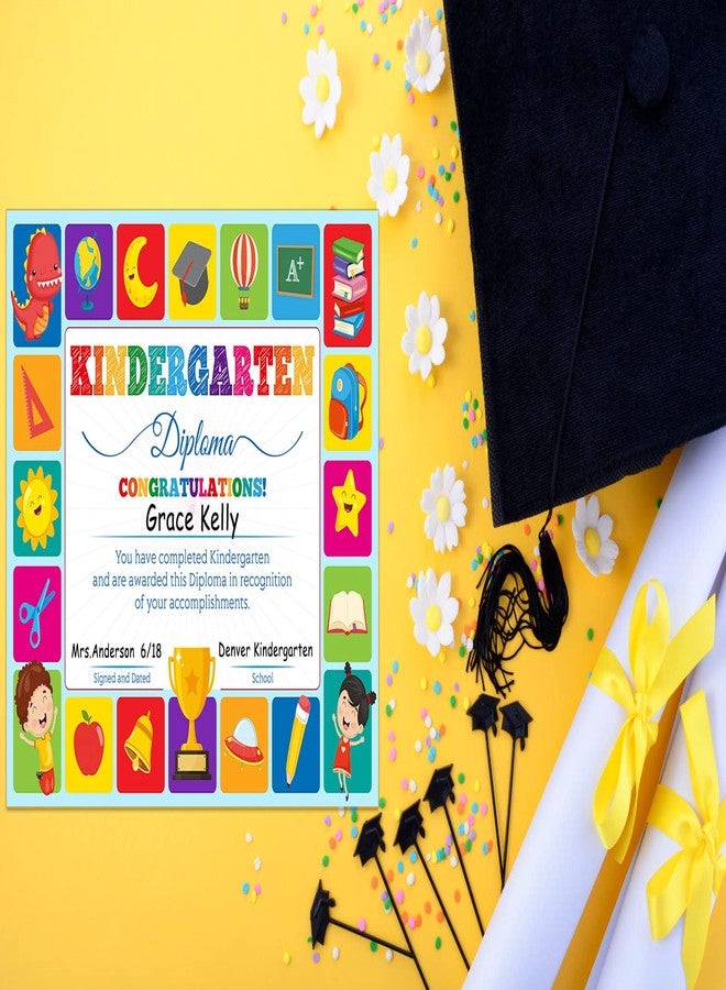 WhatSign 30PCS Kindergarten Certificate Kindergarten Diploma Kindergarten Graduation Achievement Certificate for Kids Certificate of Completion Student Awards Kindergarten School Supplies for Teachers - Image 2