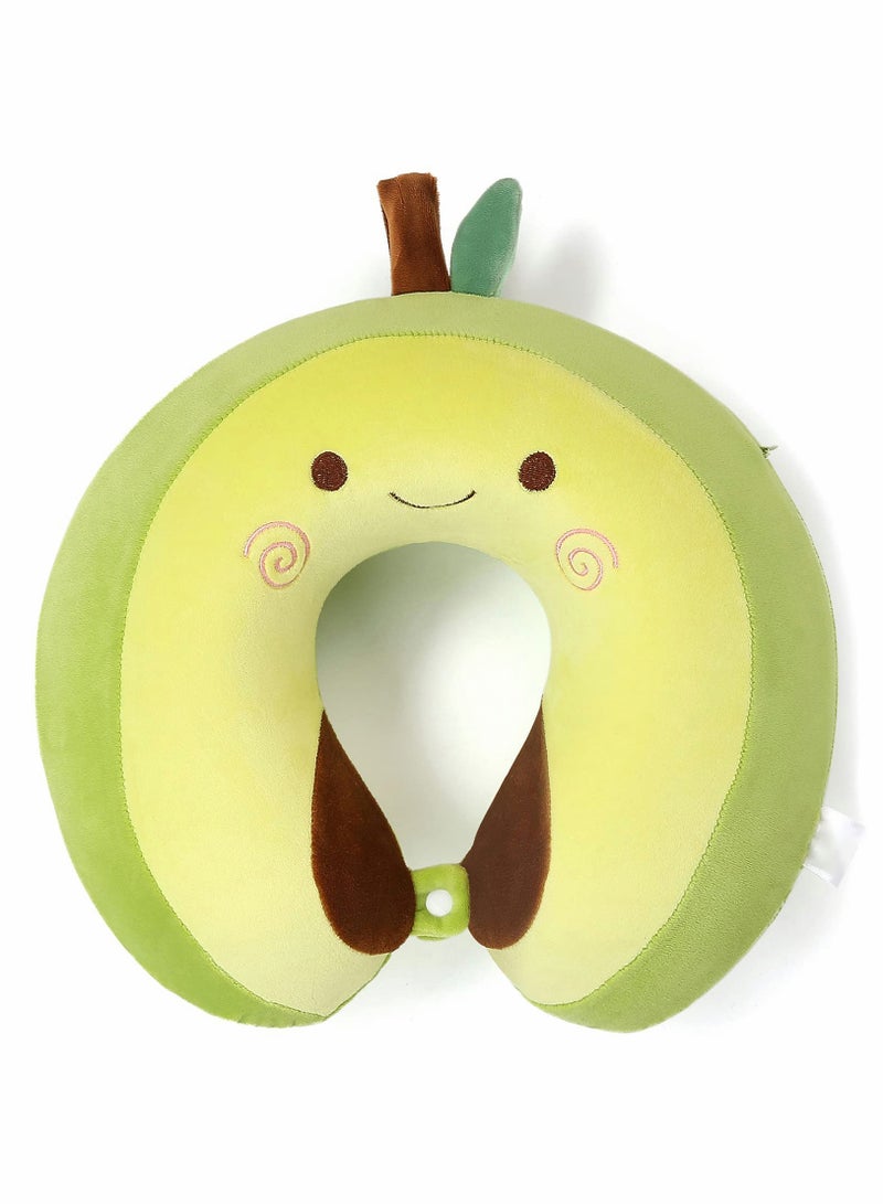 SYOSI Cute Avocado Neck Pillow For Travel Head Support Pure Memory Foam Insert  - Image 1
