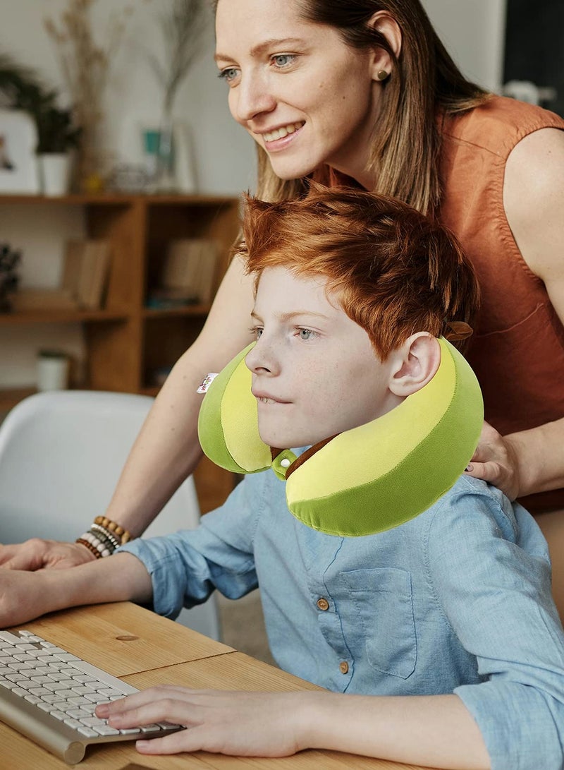 SYOSI Cute Avocado Neck Pillow For Travel Head Support Pure Memory Foam Insert  - Image 4