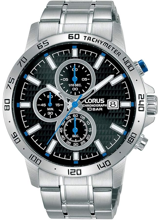 لوراس ساعة رياضية للرجال كوارتز أنالوج بسوار من الفولاذ المقاوم للصدأ Rm305Gx9 - Image 1