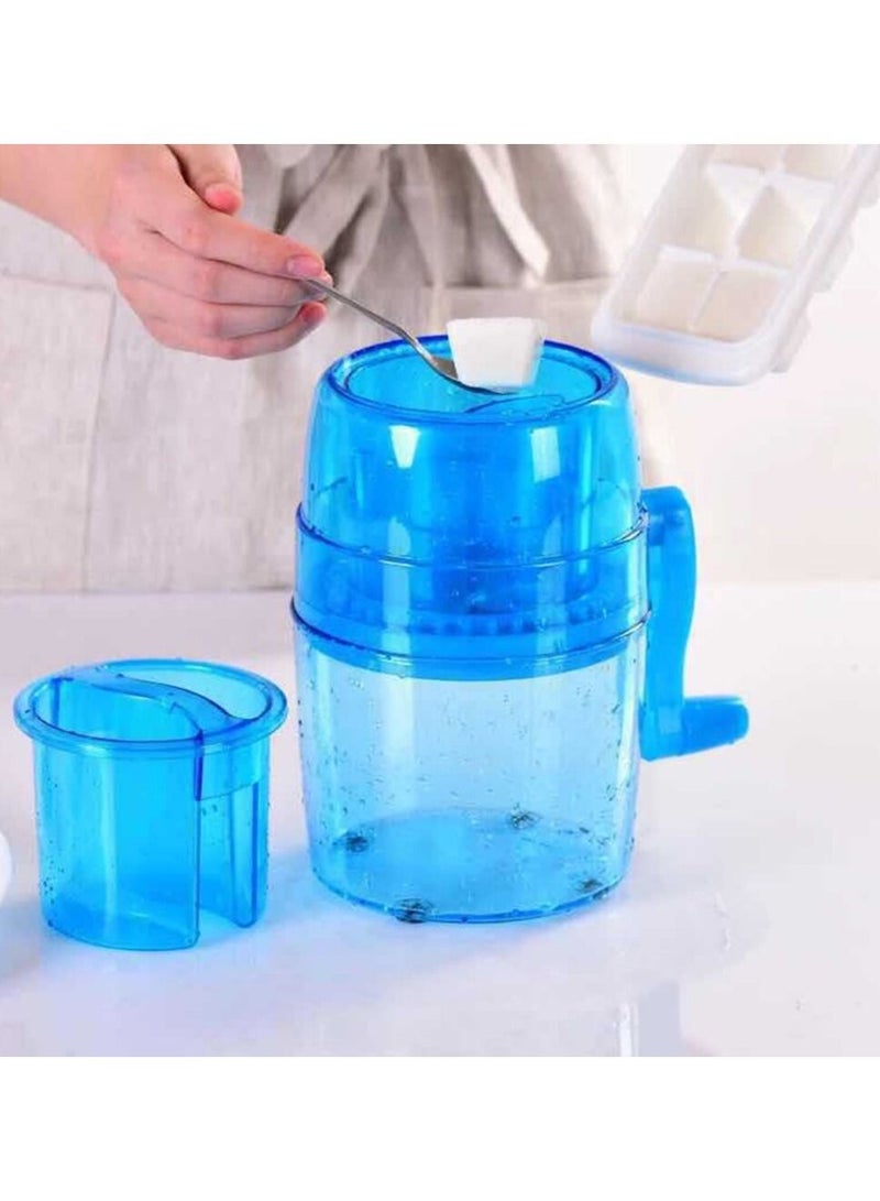 Snow Cone Smoothie Ice Block Making Machine Ice Shaver Handle DIY Ice Crusher Manual Multifunction Portable Ice Slush Maker Home  - Image 2
