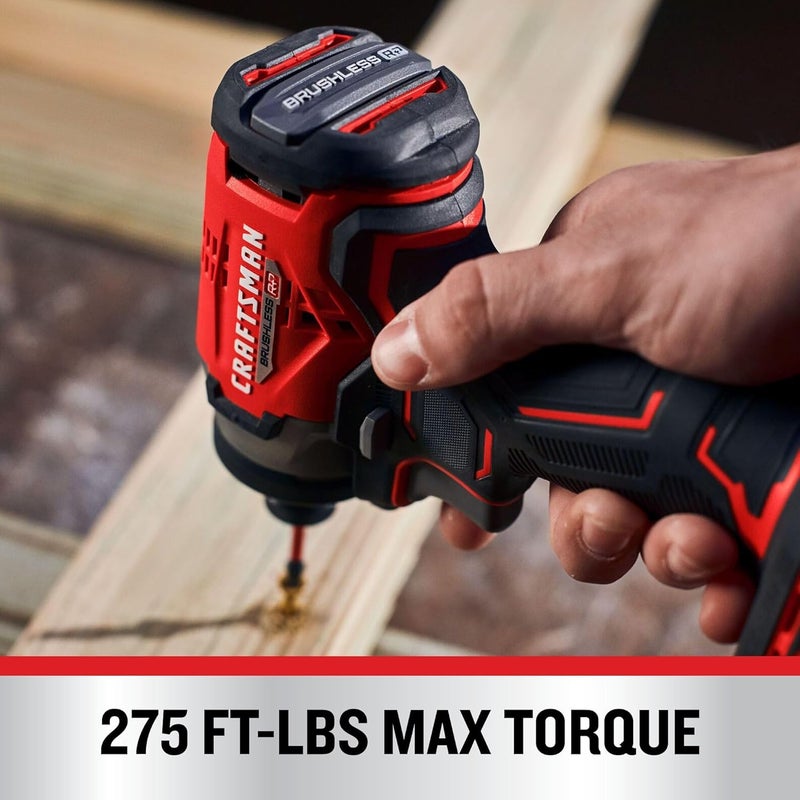 CRAFTSMAN V20 Cordless Impact Wrench 12 inch Bare Tool Only CMCF921B - Image 4