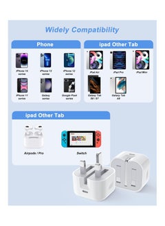 Anmi 20W Folding Mobile Phone Wall Charger for iPhone 14/13/12/11/X, 2 Pack  - Image 5