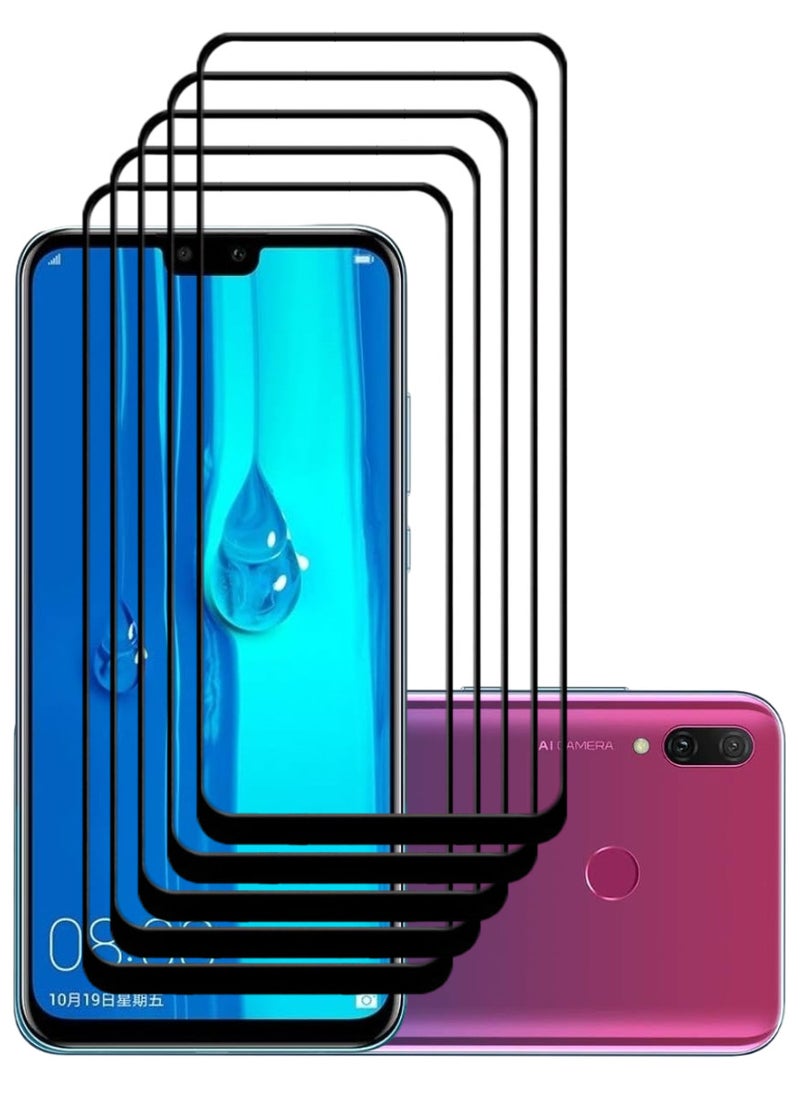 ACLIX 5 Pieces Antistatic ESD Dustproof Premium Quality High Definition Tempered Glass Screen Protector Designed For Huawei Y9 (2019) - Image 1
