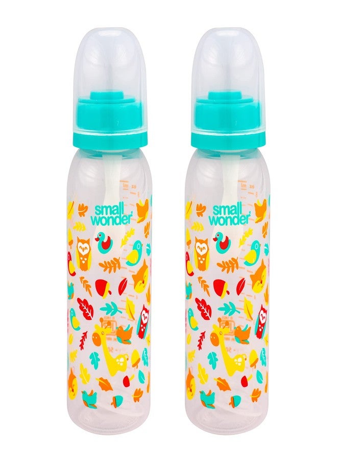 Small Wonder Admire Baby Feeding Bottle (Pack of 2), 250 ML, Green - Image 1