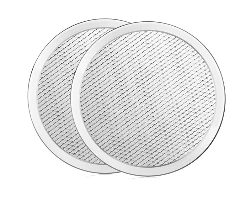 PAUL SONS PAUL SONS Hospitality Aluminum Seamless Pizza Screen Non Stick Mesh Baking Tray Kitchen Tool for Oven BBQ 7Inch Pack of 2Pc  - Image 1