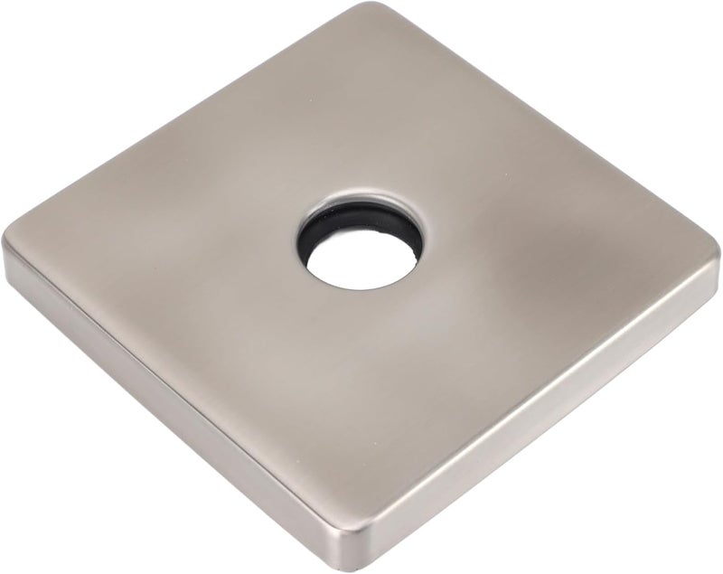 Naroote Square Shower Arm Flange Cover Plate, Extra Large Universal Stainless Steel Shower Escutcheon Plate, Oversized Replacement Decorative Flange, Ideal for Bathroom Arm (304 stainless steel 3) - Image 1