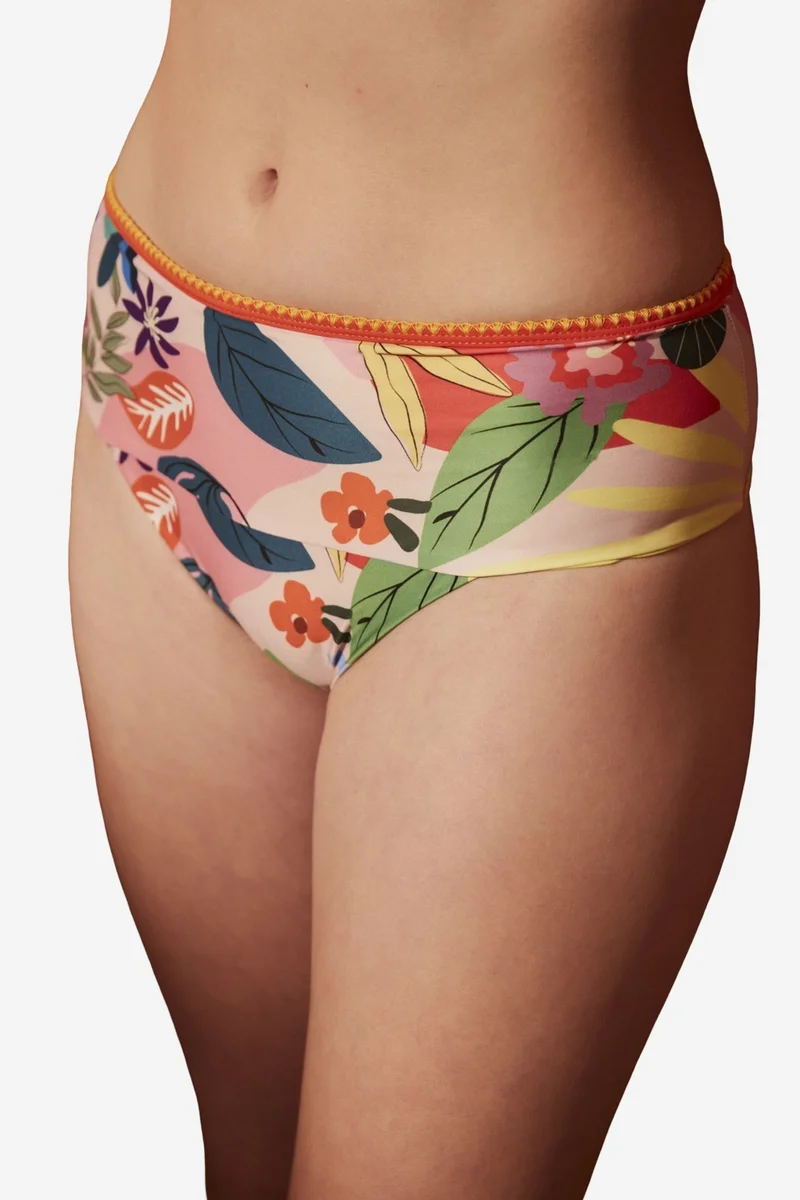 Penti PENTI Pearl Floral Print High-Waist Bikini Bottom
