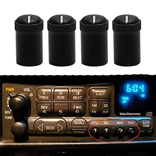 RDBS GM Car Equipment Stereo Radio Speaker Control Knob Replacement Set [4 PCS] 16195412 - Image 1
