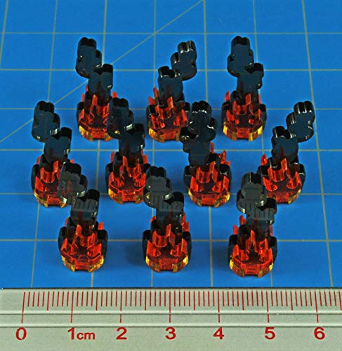 LITKO Flaming Wreckage Marker | Burning Wreckage | Miniature Wargame Fire Marker | Compatible with DND, Pathfinder, TTRPG, Flame of War, Bolt Action, and Other Miniature Games (Micro) - Image 4