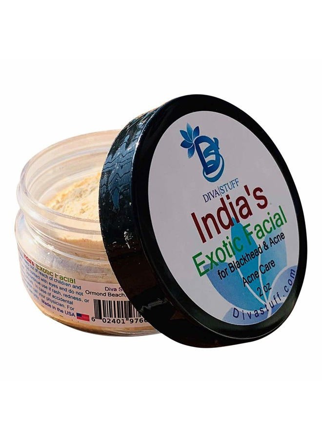 Diva Stuff India's Exotic Facial For Blackheads And Acne, 2oz Jar, - Image 1