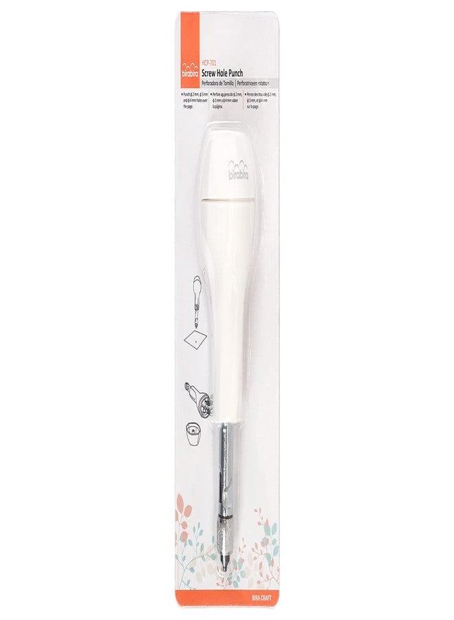 BiraBira Bira 3 Tips 2mm 3mm 4mm Screw Punch Anywhere Punch Oversized Soft Grip Handle for Circular Holes Paper - Image 5