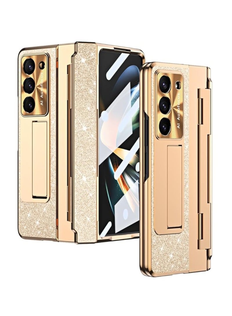 Samsung Galaxy Z Fold 5 5G Case, Ultra-Thin and Lightweight Leather Case with Hinge + Screen Protector + Fall Protection with Stand Function - Image 1