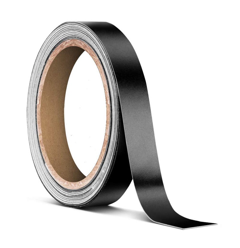 VViViD شريط لاصق فينيل أسود غير لامع بإصدار هواء 0.25" × 30 قدم - Image 1