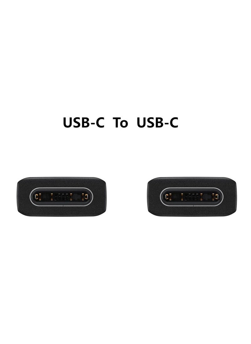ESCASE - Super Fast Usb-C To Usb-C Charging Cable For Samsung Black - Image 1