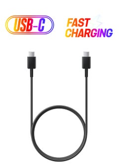 ESCASE Super Fast Usb-C To Usb-C Charging Cable For Samsung Black  - Image 1