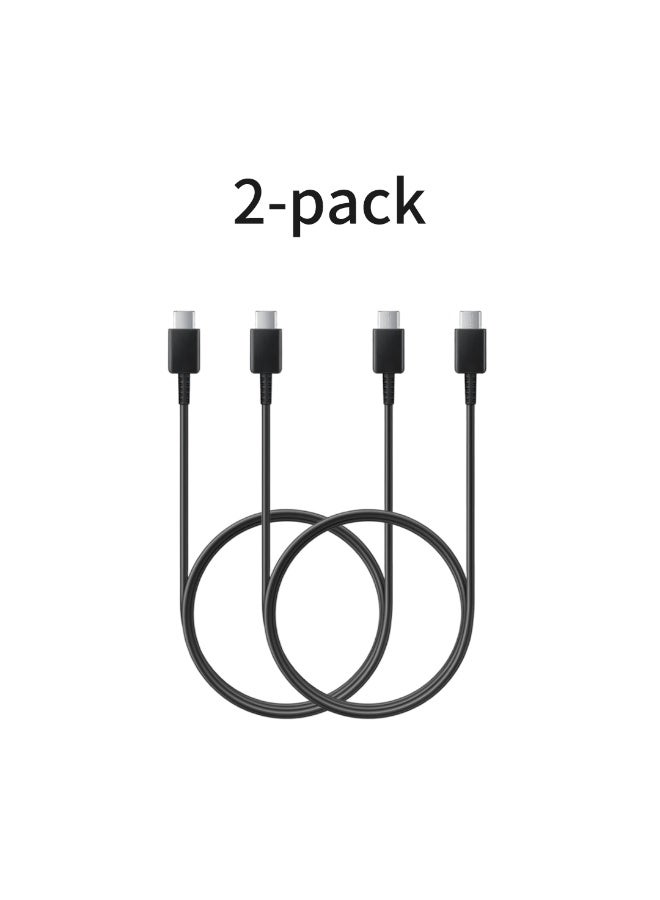 ESCASE 2-Pack Super Fast Usb-C To Usb-C Charging Cable For Samsung Black - Image 1