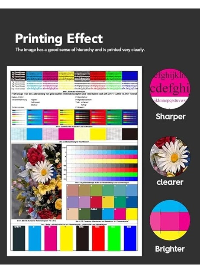 Terabyte 112 Ink 4-colour Multipack for 112 Ink Combo Set Black Cyan Magenta Yellow for L6490 L6550 L6570 L6580 L1116 0 L15 0150 L15160 Printer,Prints Up to 8,000 Pages(4-Pack) 008/009/112/113 - Image 4