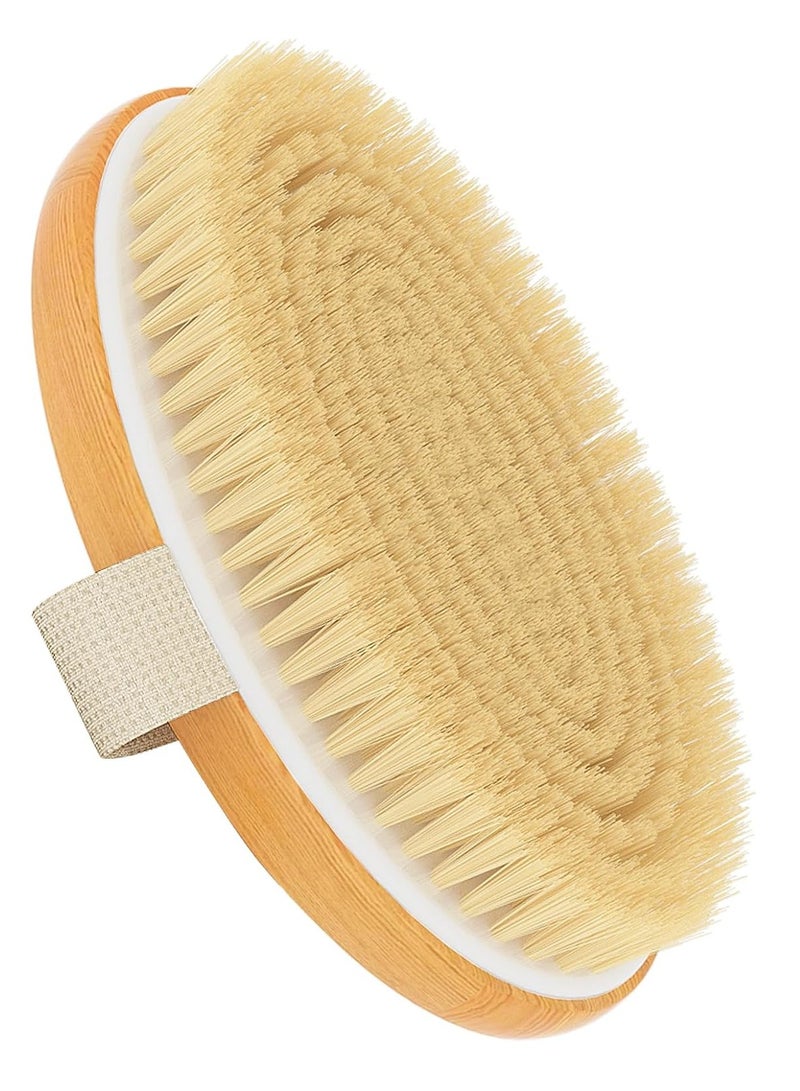 Metene Metene Dry Brushing Body Brush, Exfoliating Body Scrubbers, Natural Bristles for Dry Skin, Improve Circulation, Stop Ingrown Hairs, Reduce Acne and Cellulite - Image 3