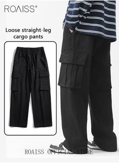 Casual Cargo Pants for Men Youth Trendy Loose Fit Straight Leg Long Pants Functional Streetwear Overalls Trousers with Multi Pockets Street Style Functional Streetwear - pzsku/Z6DFC60DC0B27217140A2Z/45/_/1706775838/c493dd37-27f4-4264-bdce-40f5fea809ca