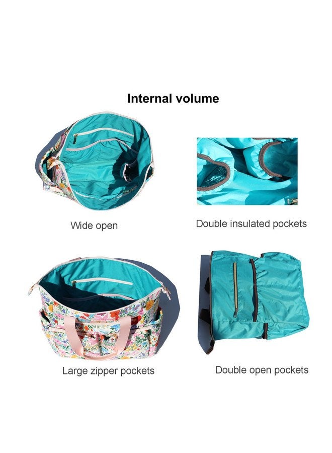 ESVAN ESVAN Diaper Tote Bag Backpack 2 in 1 for Women Multifunctional Large Capacity with Insulated Pockets Travel  - Image 4