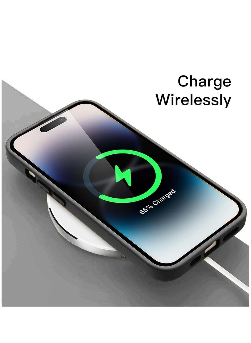 Techie Soft Smooth Silicone Back Cover Case with Built-in Magnetic, inner side Microfiber Lining for Apple iPhone 15  – Grey - Image 4