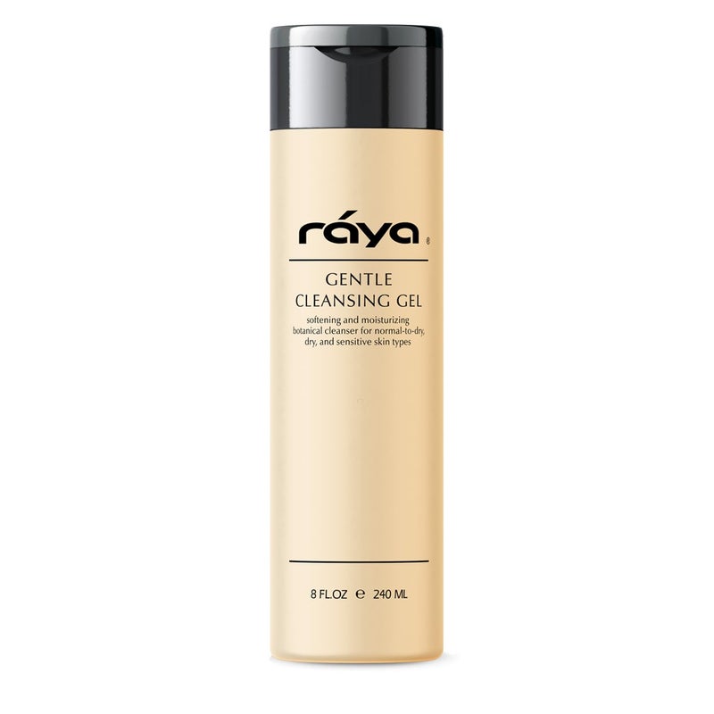 Raya Gentle Facial Cleansing Gel 8 oz 104 Softening and Moisturizing Botanical Cleanser for Dry and Sensitive Skin Helps Hydrate Smooth Complexion