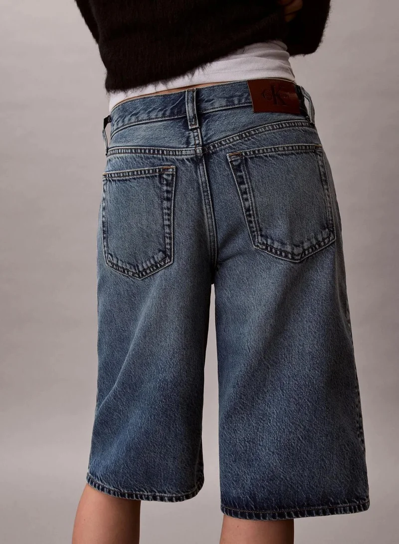 Calvin Klein JACKSON BLUE Long Denim Short for Women | Best Price UAE