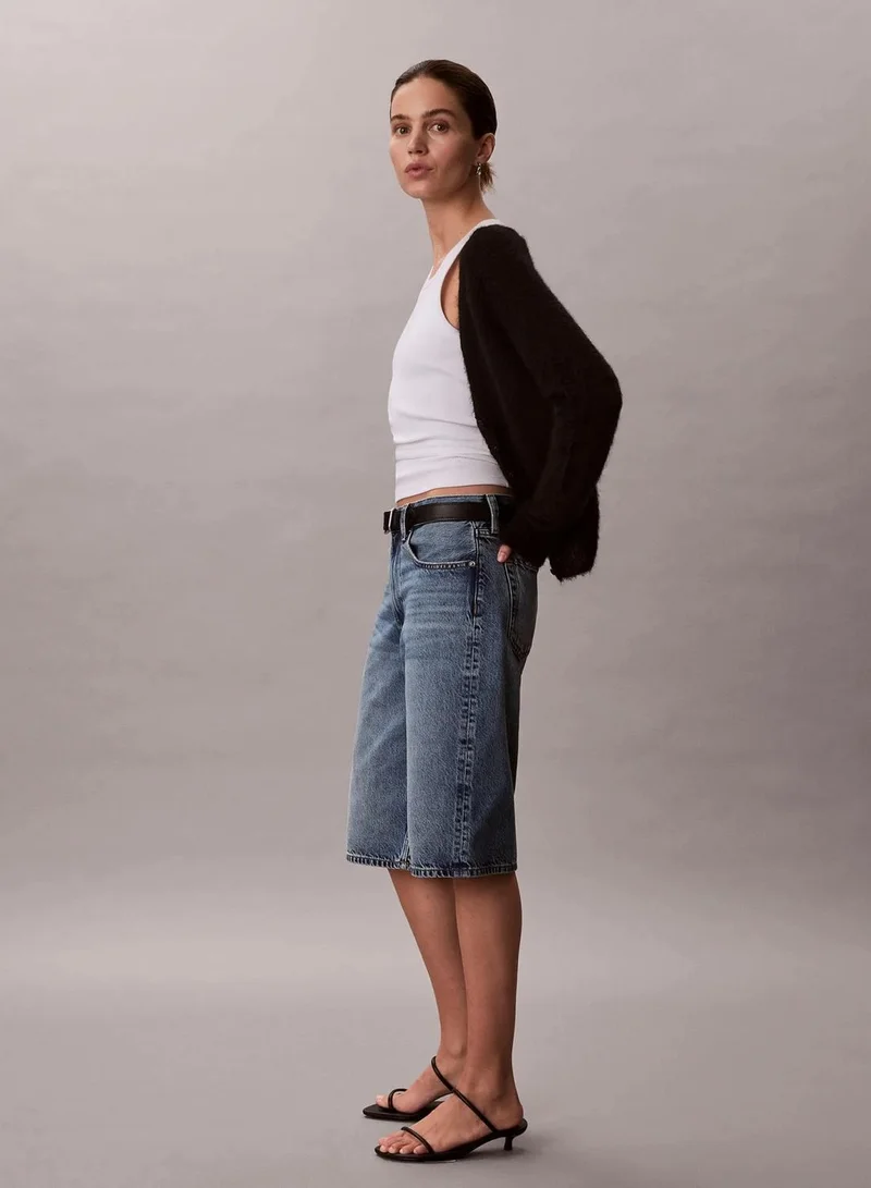Calvin Klein JACKSON BLUE Long Denim Short for Women | Best Price UAE