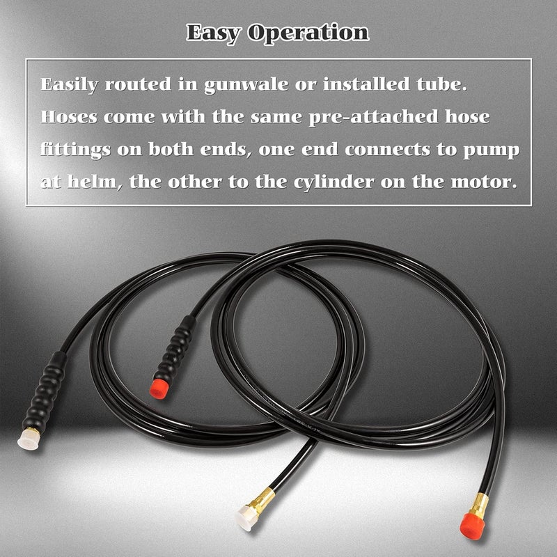 ROUTEKING HO5116 Hose Kit 16ft Compatible with Seastar Steering Systems for Hydraulic Outboard Steering Boat Teleflex Marine - Image 3