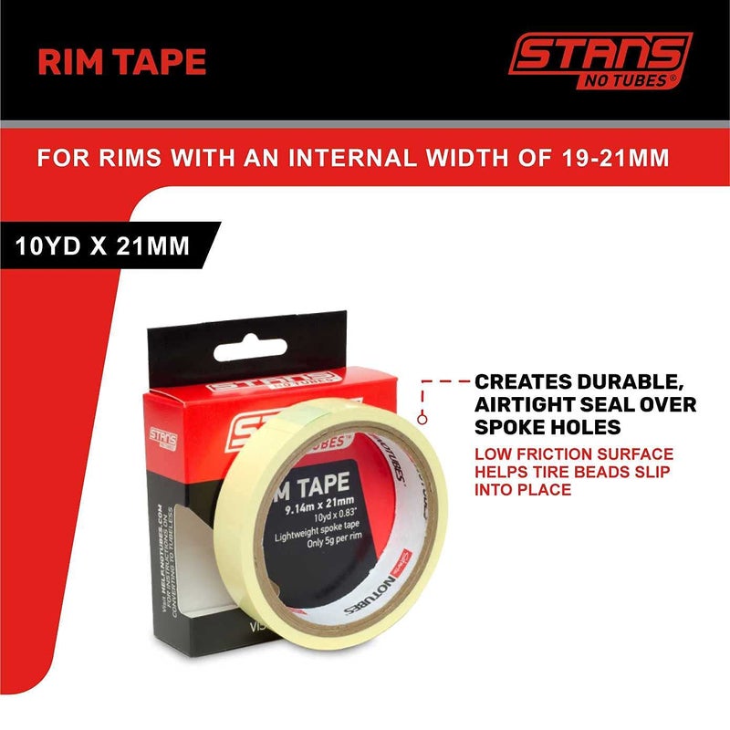 Stans no tubes Stan's NoTubes 21-Millimeter Rim Tape for Rim Interior, 10 Yards x 21 MM - Image 2