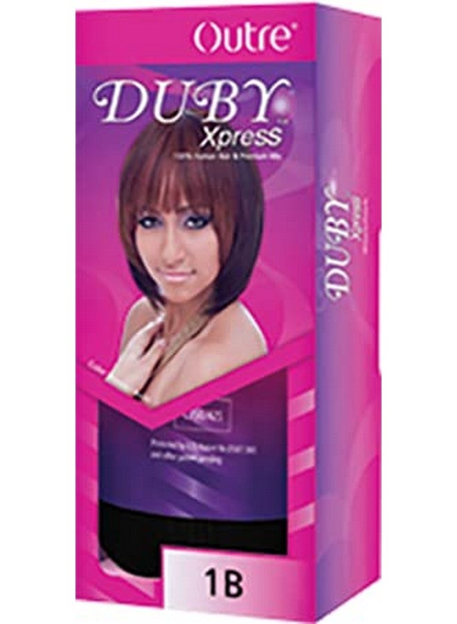 Outre 100% Human Hair Premium Mix Duby Xpress 10" (1B) - Image 3