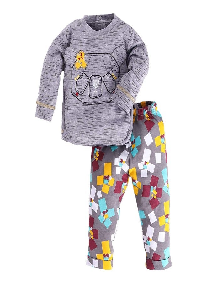 BABY GO 3-6M/6-12M/12M-18M/18-24M Full Sleeves 100% Soft Cotton Clothing Set/Infant Wear/Clothes For Baby Girls (Multicolor) - Image 1