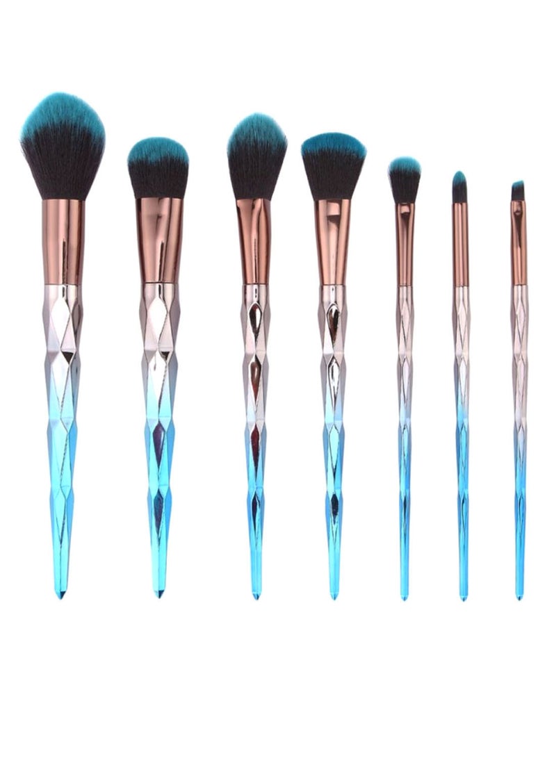 NIBEMINENT 7-Piece Makeup Brush Set Multicolour - Image 1