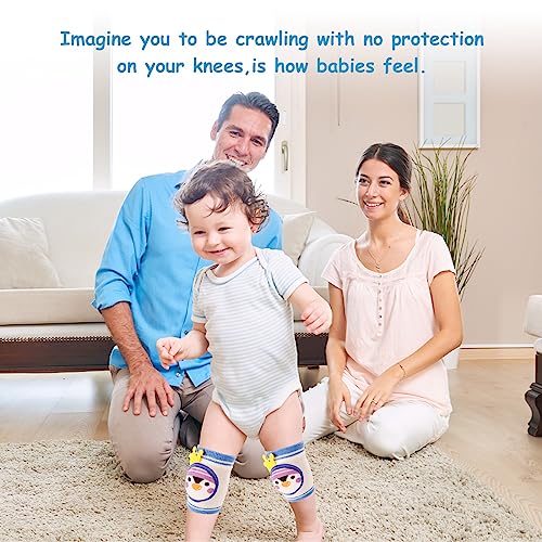NASHRIO Baby Knee Pads for Crawling, Anti-Slip and Protect Toddlers Knees. Knee Warmer and Breathable 3D Mesh for Boys and Girls, 3 6 12 Months Old Baby Must Haves (3 Pairs) - Image 2
